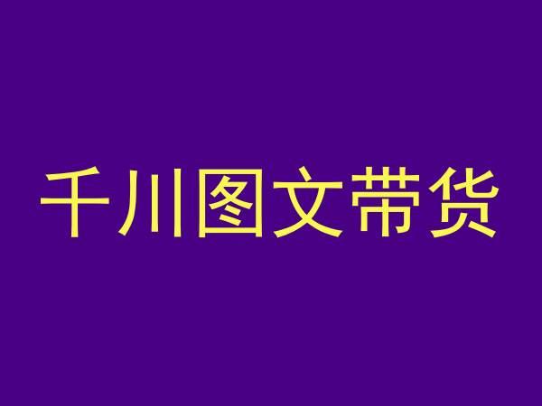 千川图文带货，测品+认知+实操+学员问题，抖音千川教程投放教程-点子口袋网