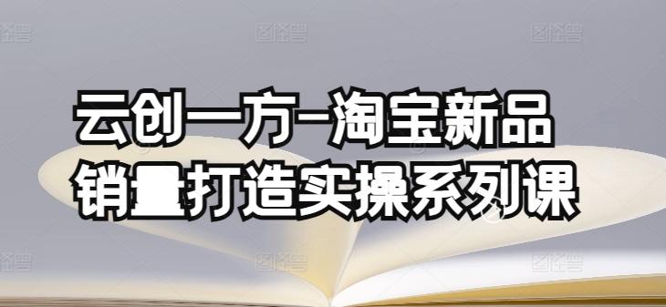 云创一方-淘宝新品销量打造实操系列课，基础销量打造(4课程)+补单渠道分析(4课程)-点子口袋网