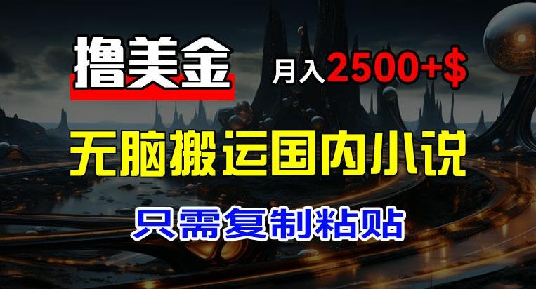 最新撸美金项目，搬运国内小说爽文，只需复制粘贴，稿费月入2500+美金，新手也能快速上手【揭秘】-点子口袋网