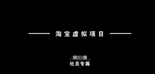 淘宝虚拟项目，从理论到实操，新手也能快速上手-点子口袋网