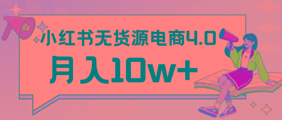 小红书新电商实战 无货源实操从0到1月入10w+ 联合抖音放大收益-点子口袋网