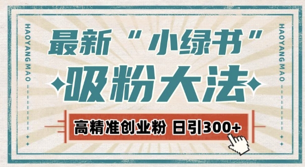 最新自动化“吸粉术”，小绿书激活私域流量，每日轻松吸引300+高质精准粉!-点子口袋网