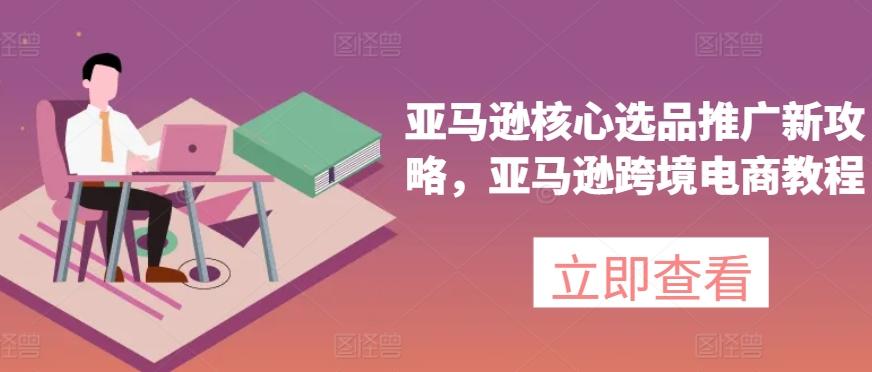 亚马逊核心选品推广新攻略，亚马逊跨境电商教程-点子口袋网