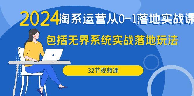 (9919期)2024·淘系运营从0-1落地实战课：包括无界系统实战落地玩法(32节)-点子口袋网