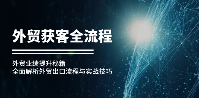 外贸获客全流程：外贸业绩提升秘籍：全面解析外贸出口流程与实战技巧-点子口袋网