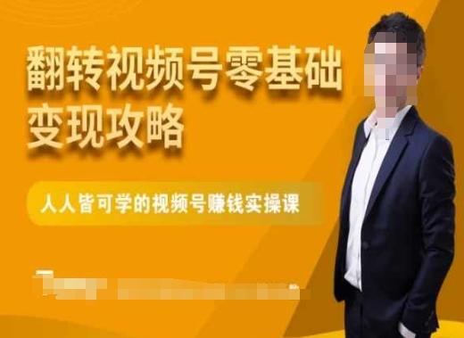 微信视频号零基础变现攻略，人人皆可学的视频号赚钱实操课-点子口袋网