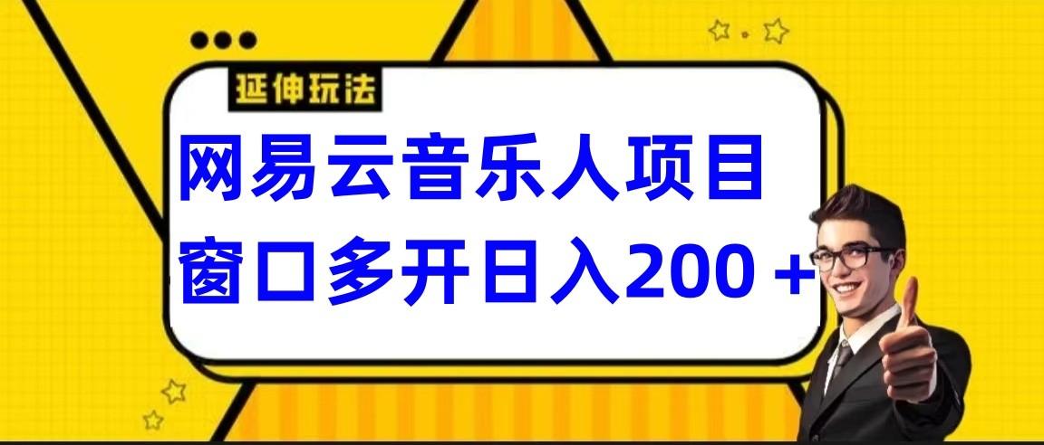 网易云挂机项目延伸玩法，电脑操作长期稳定，小白易上手-点子口袋网