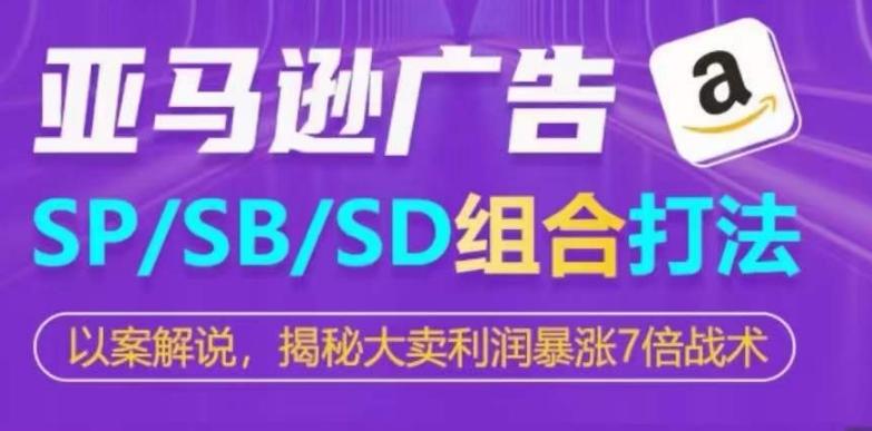亚马逊SP/SB/SD广告组合打法，揭秘大卖利润暴涨7倍战术-点子口袋网