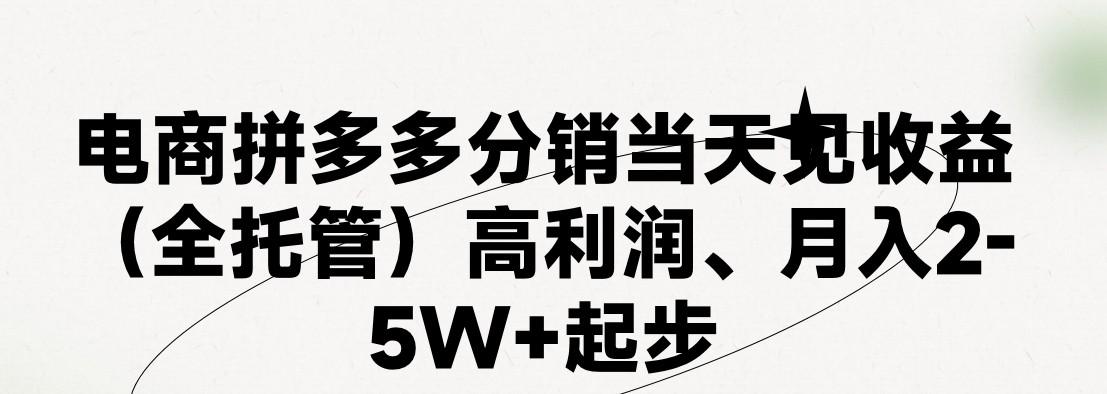 最新拼多多优质项目小白福利，两天销量过百单，不收费、老运营代操作-点子口袋网