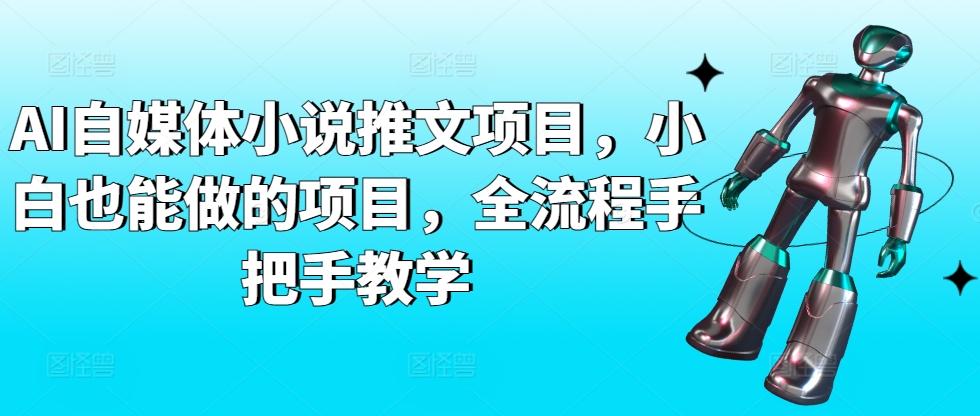 AI自媒体小说推文项目，小白也能做的项目，全流程手把手教学-点子口袋网