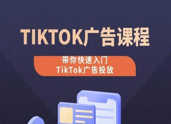 TikTok广告投放课程，从0-1实操课，带你快速入门TikTok广告投放-点子口袋网