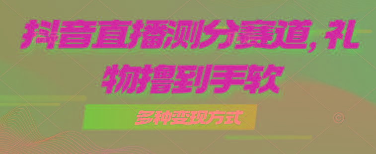抖音直播测分赛道，多种变现方式，轻松日入1000+-点子口袋网