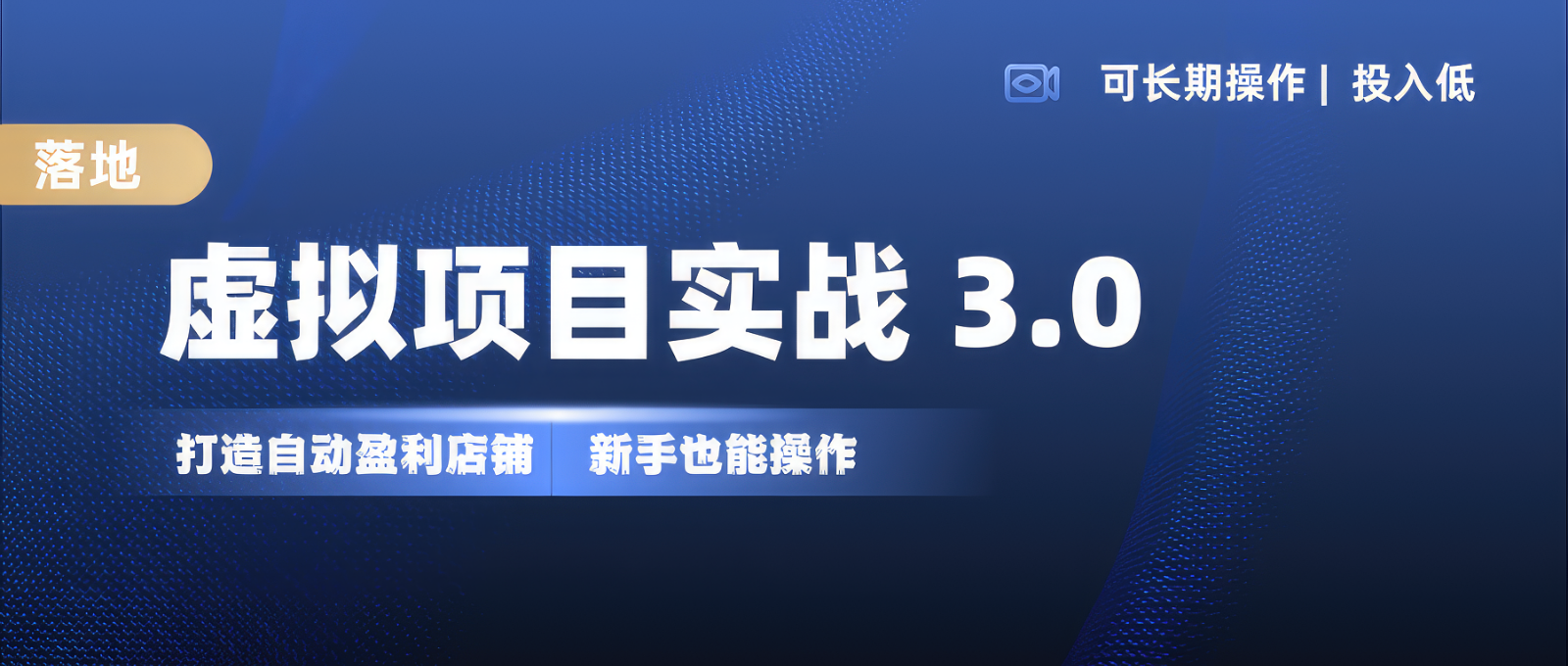 虚拟项目实操落地 3.0,新手轻松上手，单品月入1W+-点子口袋网