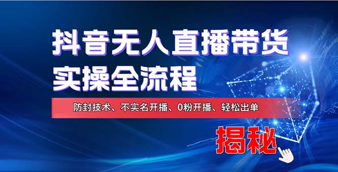 在线赚钱新途径：如何用抖音无人直播实现财务自由，全套实操流程，含...-点子口袋网