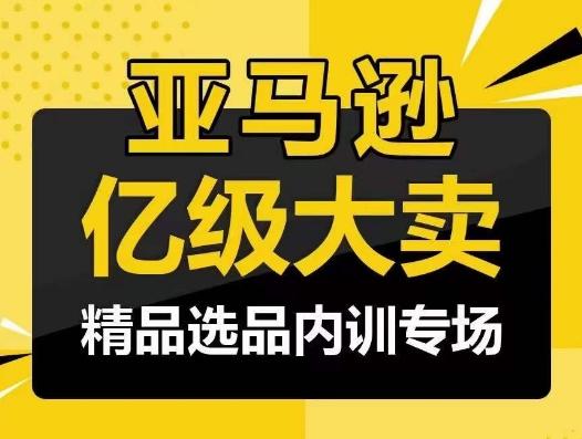 亚马逊亿级大卖-精品选品内训专场，亿级卖家分享选品成功之道-点子口袋网