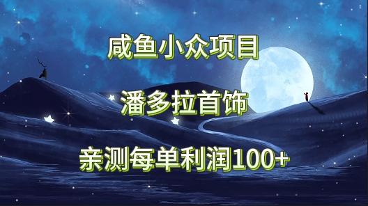 咸鱼小众项目，潘多拉首饰，亲测每单利润100+-点子口袋网