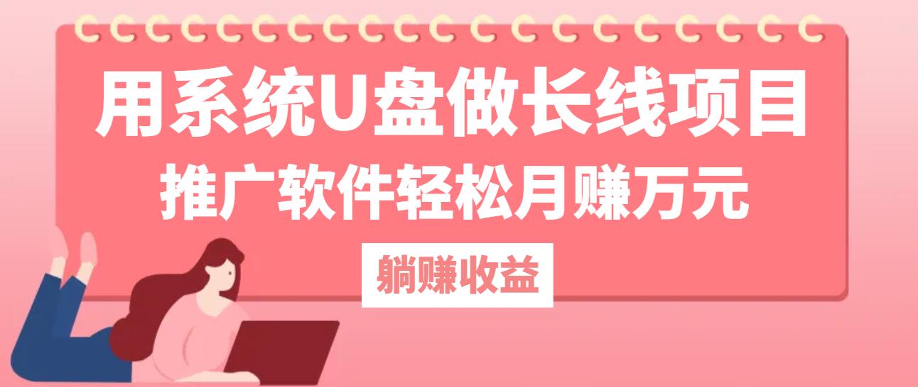 用系统U盘做长线项目，推广软件轻松月赚万元-点子口袋网
