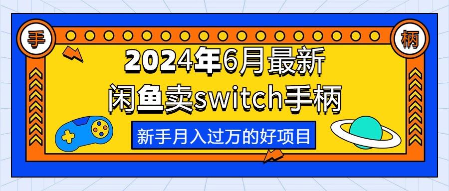 2024年6月最新闲鱼卖switch游戏手柄，新手月入过万的第一个好项目-点子口袋网