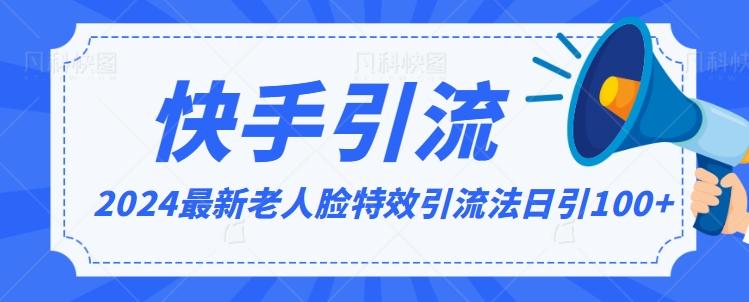 2024全网最新讲解老人脸特效引流方法，日引流100+，制作简单，保姆级教程【揭秘】-点子口袋网