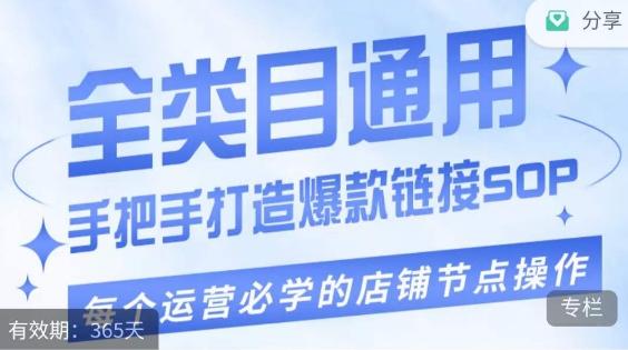 单品爆款打造实操运营，单品爆款从“0”-“1”手把手演练运营步骤-点子口袋网