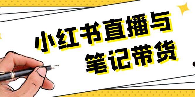 小红书直播与笔记带货：选品、上架、笔记写作、视频剪辑及直播话术等-点子口袋网