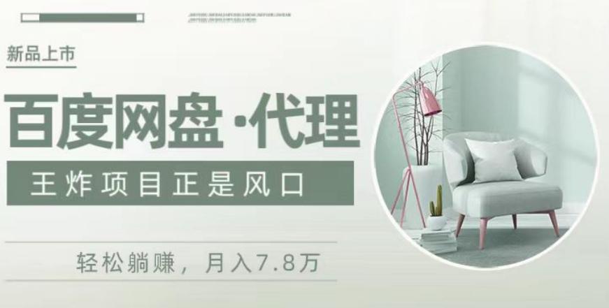 度盘代理，月入7w保姆级全方位教程-点子口袋网