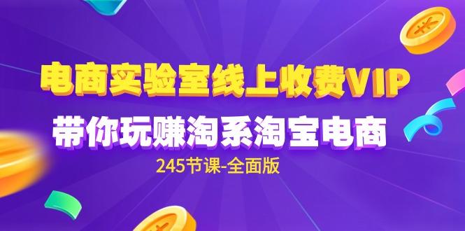 (9859期)电商-实验室 线上收费VIP，带你玩赚淘系淘宝电商(245节课-全面版)-点子口袋网