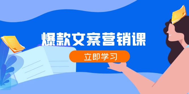 爆款文案营销课：公域转私域，涨粉成交一网打尽，各行业人士必备-点子口袋网