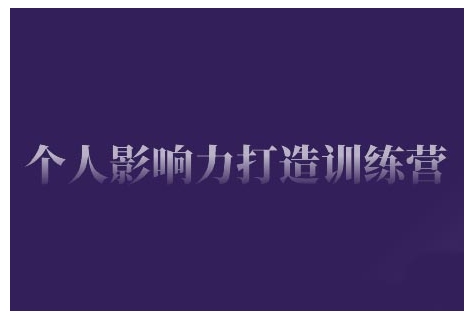 个人影响力打造训练营，掌握公域引流、私域运营、产品定位等核心技能，实现从0到1的个人IP蜕变-点子口袋网