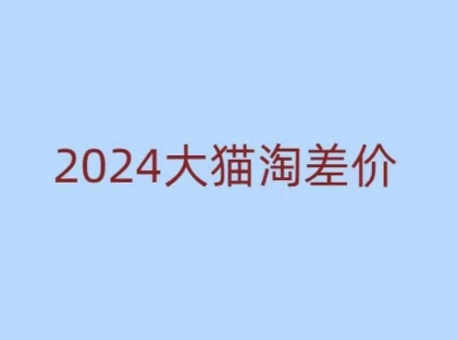 2024版大猫淘差价课程，新手也能学的无货源电商课程-点子口袋网