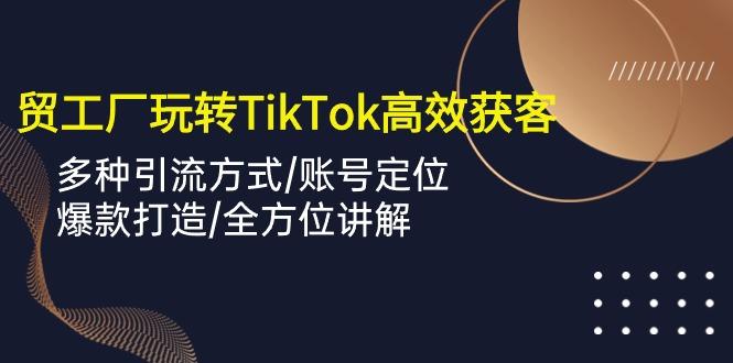 外贸工厂玩转TikTok高效获客，多种引流方式/账号定位/爆款打造/全方位讲解-点子口袋网