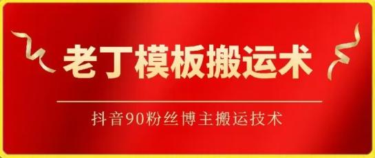 老丁模板搬运术：抖音90万粉丝博主搬运技术【揭秘】-点子口袋网