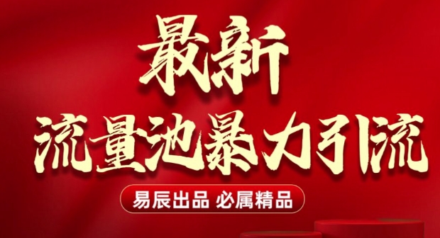 最新“流量池”无门槛暴力引流(全网首发)日引500+-点子口袋网