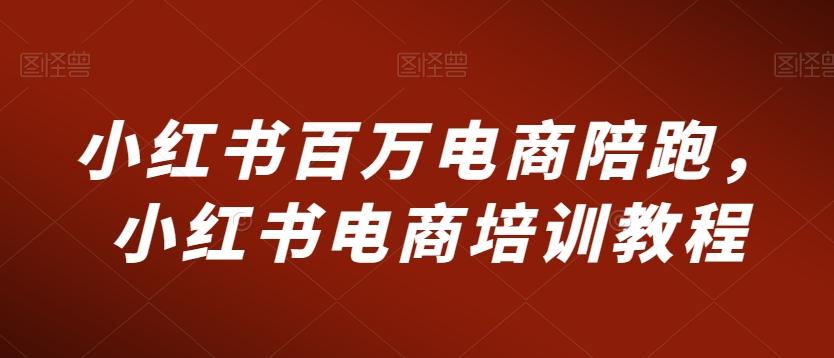 小红书百万电商陪跑，小红书电商培训教程-点子口袋网