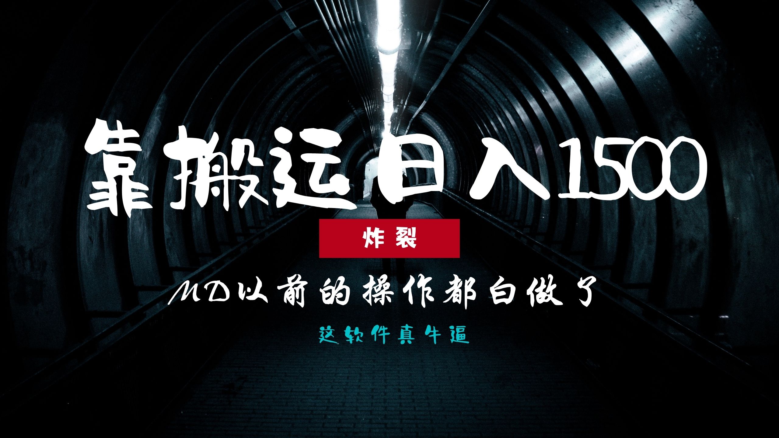 炸裂！0基础搬运也能批量日赚1500+，以前的操作都白做了！-点子口袋网