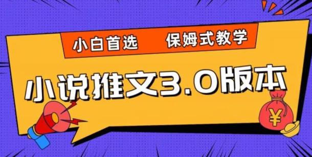小说推文3.0玩法，日入两千+，保姆式教学，小白首选【揭秘】-点子口袋网