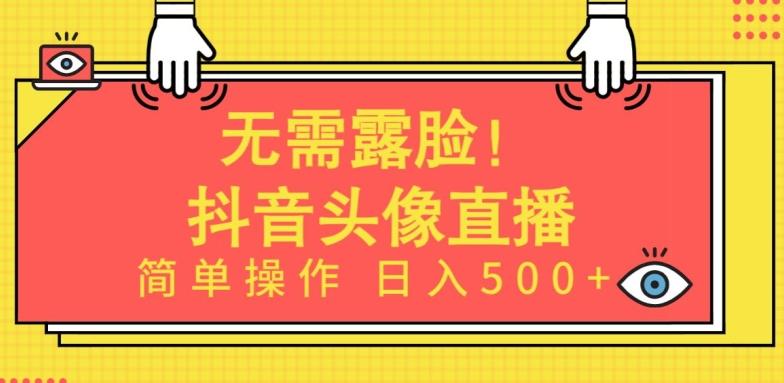 无需露脸，Ai头像直播项目，简单操作日入500+【揭秘】-点子口袋网