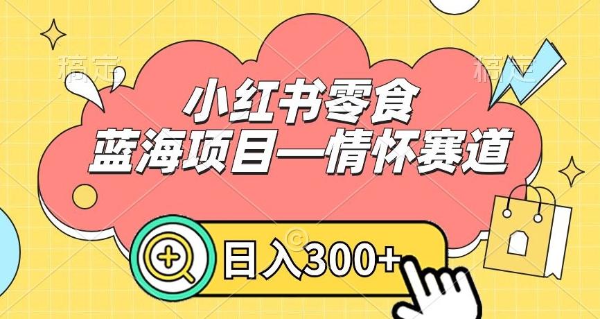 小红书零食蓝海项目—情怀赛道，0门槛，日入300+【揭秘】-点子口袋网