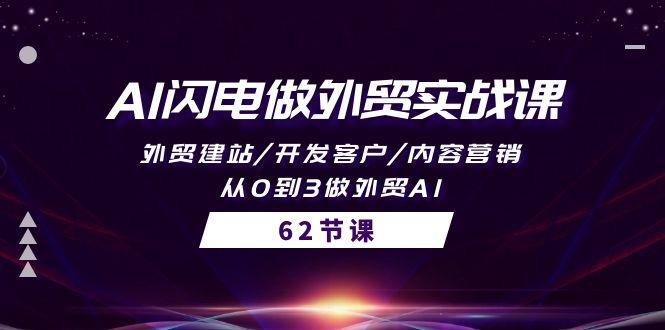 (10049期)AI闪电做外贸实战课，外贸建站/开发客户/内容营销/从0到3做外贸AI-62节-点子口袋网