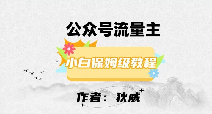 最新红利赛道公众号流量主项目，从0-1每天十几分钟，收入1000+【揭秘】-点子口袋网