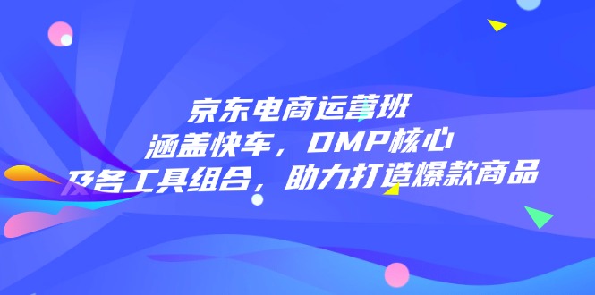 京东电商运营班：涵盖快车，DMP核心及各工具组合，助力打造爆款商品-点子口袋网