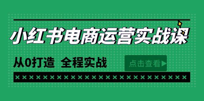 (9946期)最新小红书·电商运营实战课，从0打造  全程实战(65节视频课)-点子口袋网