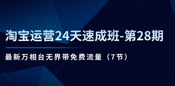 淘宝运营24天速成班-第28期：最新万相台无界带免费流量(7节-点子口袋网