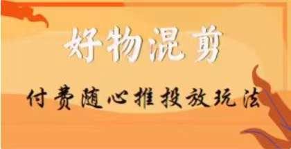 【万三】好物混剪付费随心推投放玩法，随心投放小课抖音教程-点子口袋网