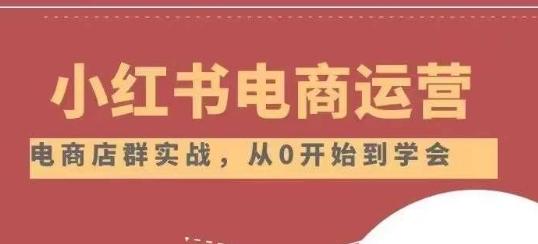 小红书店铺运营从小白到大神2.0，从入门到精通-点子口袋网