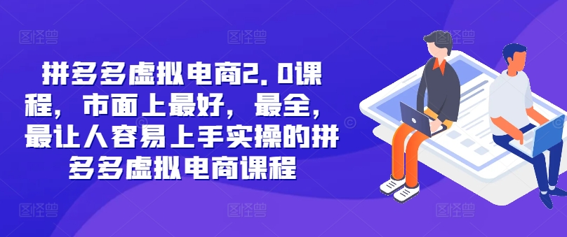 拼多多虚拟电商2.0项目，市面上最好，最全，最让人容易上手实操的拼多多虚拟电商课程-点子口袋网