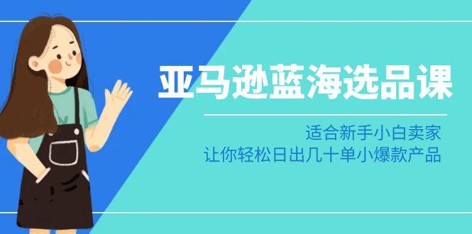 亚马逊-蓝海选品课：适合新手小白卖家，让你轻松日出几十单小爆款产品-点子口袋网