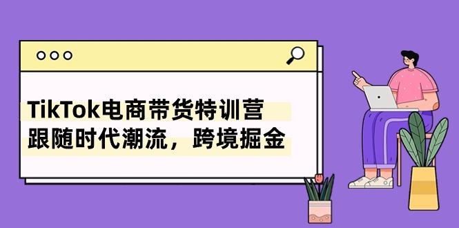 TikTok电商带货特训营，跟随时代潮流，跨境掘金(8节课-点子口袋网
