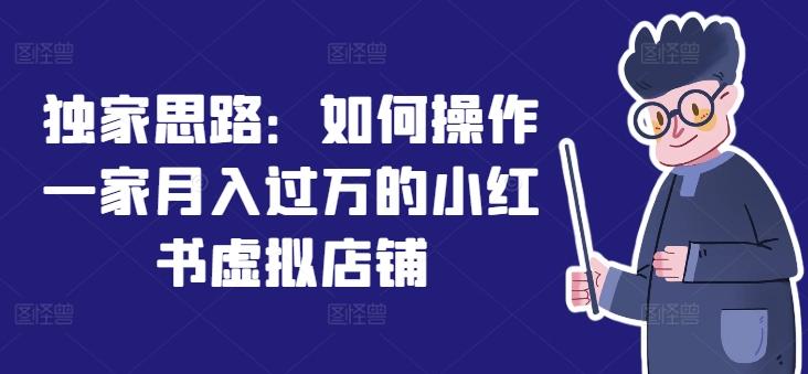 独家思路：如何操作一家月入过万的小红书虚拟店铺-点子口袋网