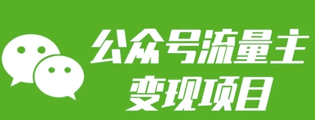 公众号流量主变现项目：每天2小时，普通人每月多挣三五千-点子口袋网